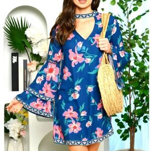 Flying tomato long bell sleeve mock neck sleeve, large